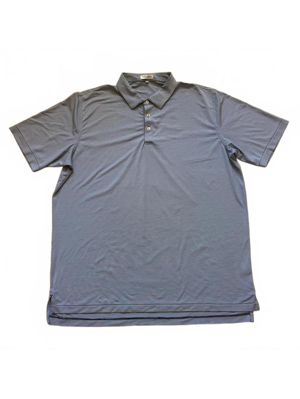 Peter Millar Summer Comfort Polo Shirt Stripe Stretch Performance Men's 2XL XXL